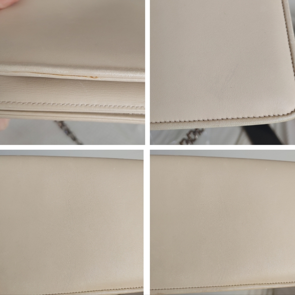 Salvatore Ferragamo Cream Leather Shoulder Bag - Picture 10 of 16